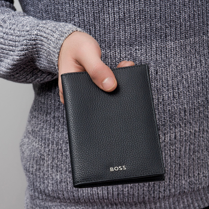 Кошелек Classic Grained Black, чёрный