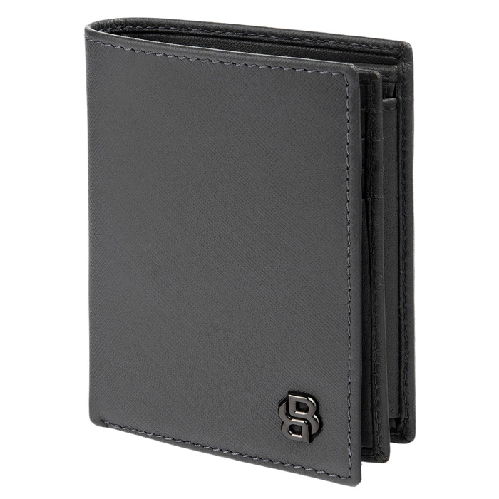 Кошелек Double B Saffiano Grey, серый