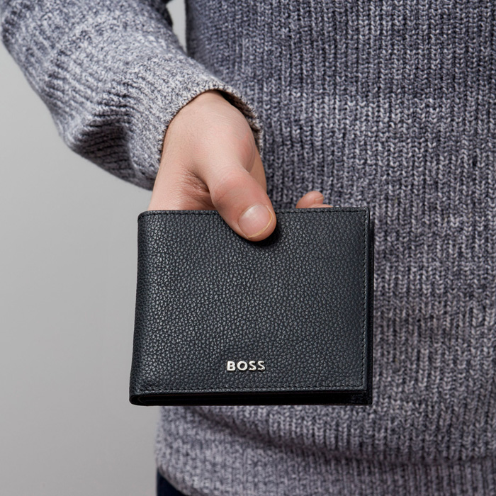 Кошелек Classic Grained Black, чёрный