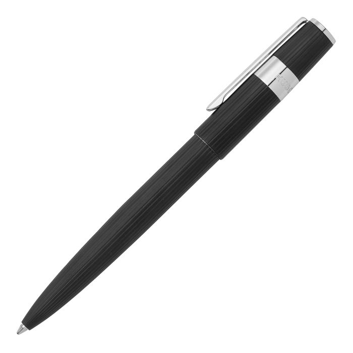 Ручка шариковая Gear Pinstripe Black / Chrome, чёрный