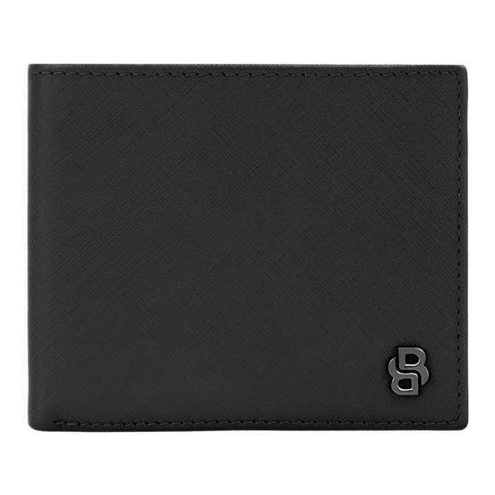 Кошелек Double B Saffiano Black, чёрный