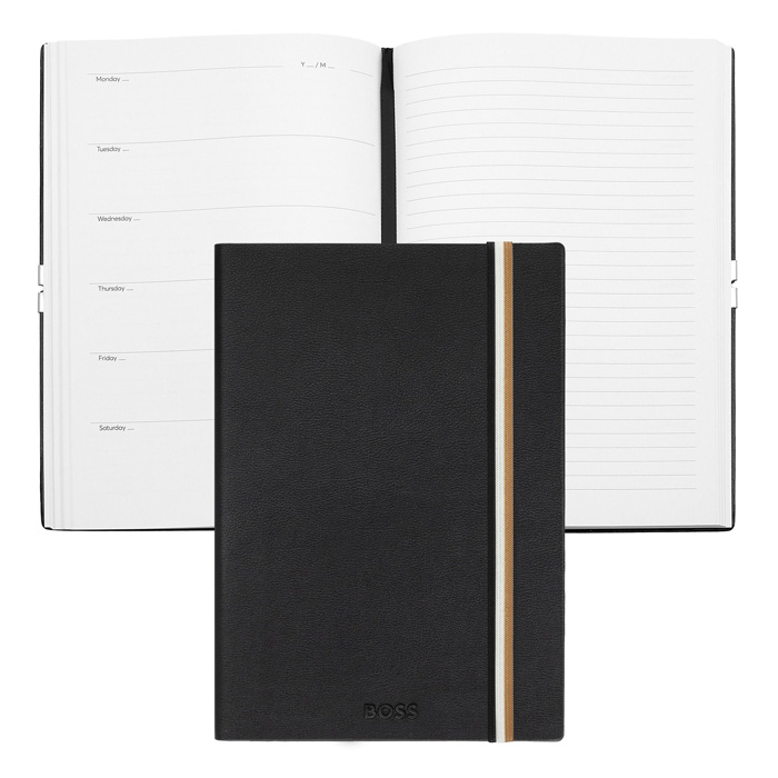 Блокнот А5 Iconic Black Agenda, чёрный