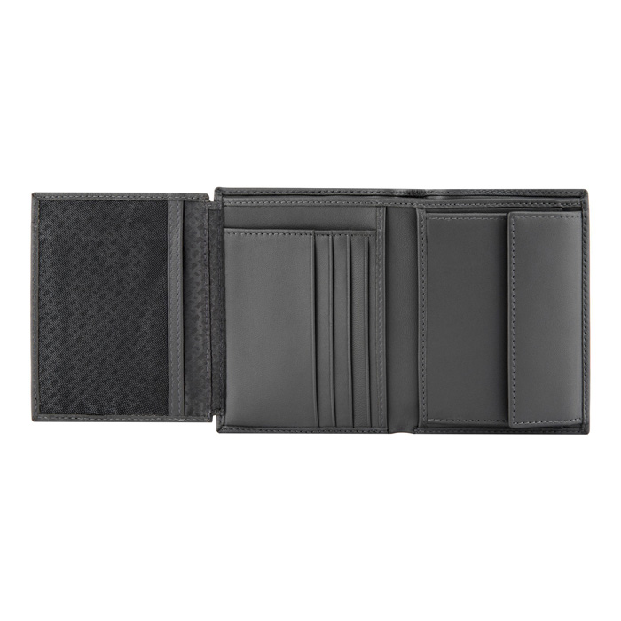 Кошелек Double B Saffiano Grey, серый
