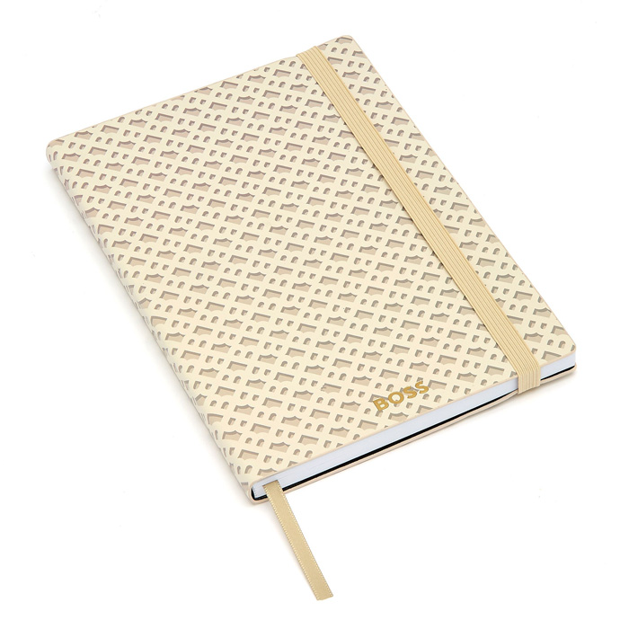 Блокнот А5 Monogram Cream Lined, светло-бежевый