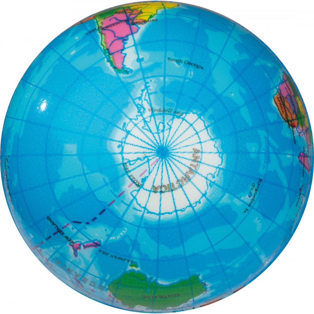 Мяч антистресс в форме глобуса