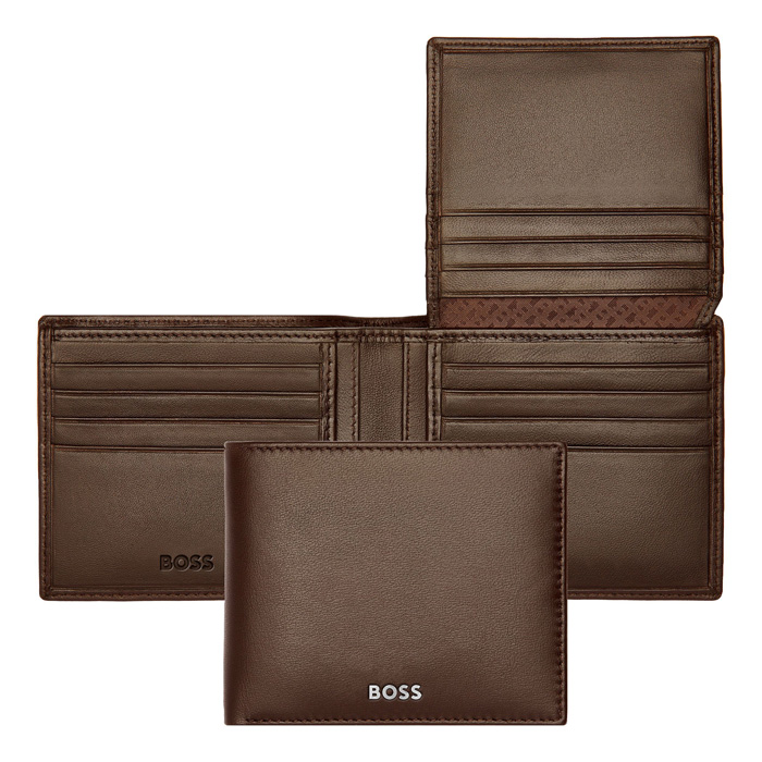 Кошелек Classic Smooth Brown, тёмно-коричневый