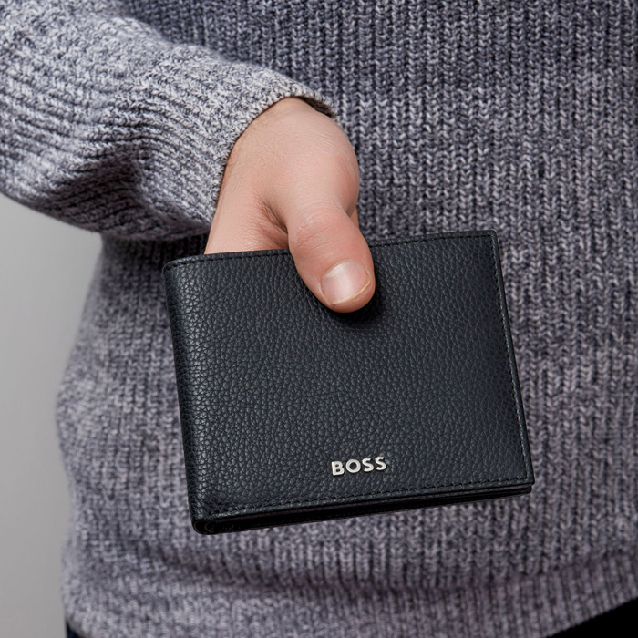 Кошелек Classic Grained Black, чёрный