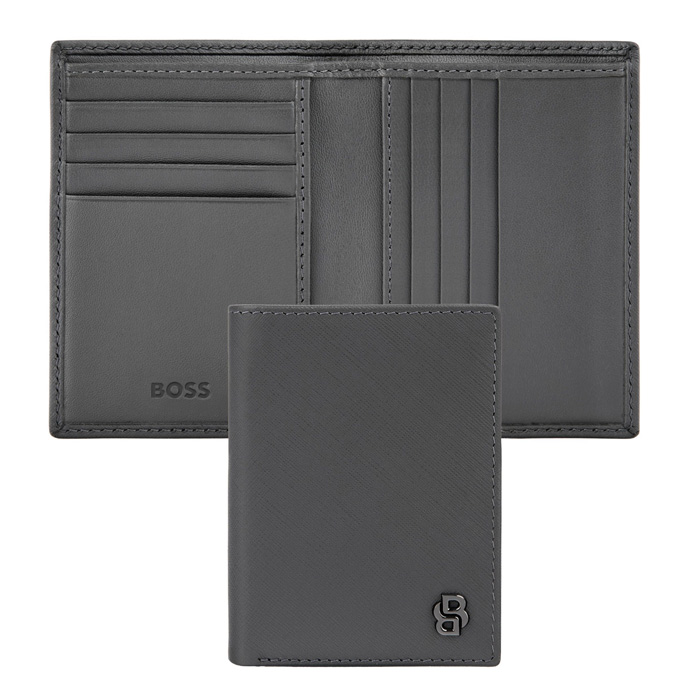 Футляр для кредитных карт Double B Saffiano Grey, серый