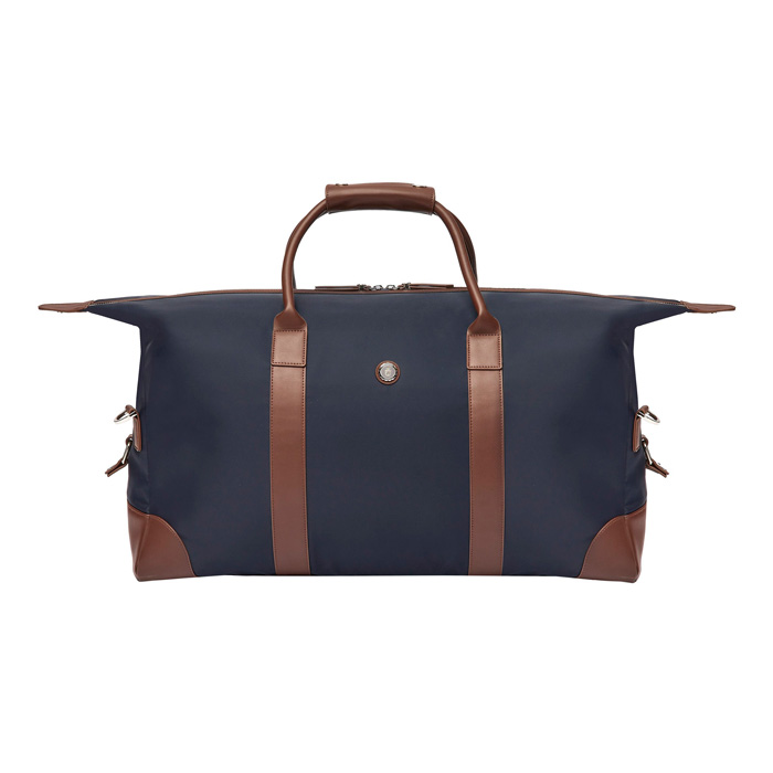 Дорожная сумка Button Navy & Brown