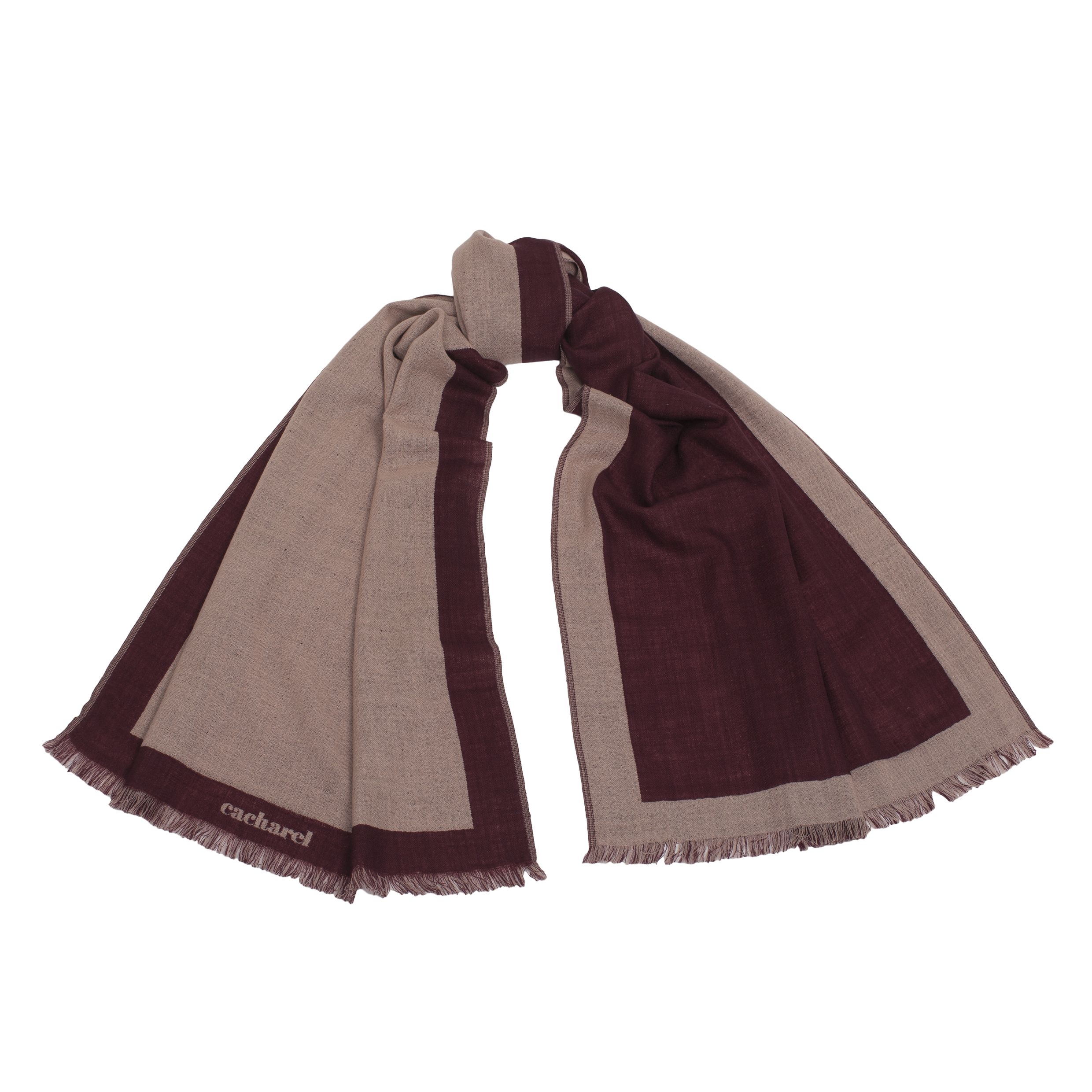 Шарф Bird Bordeaux