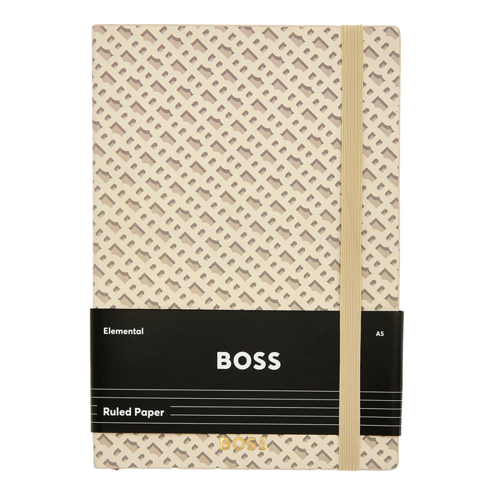 Блокнот А5 Monogram Cream Lined, светло-бежевый