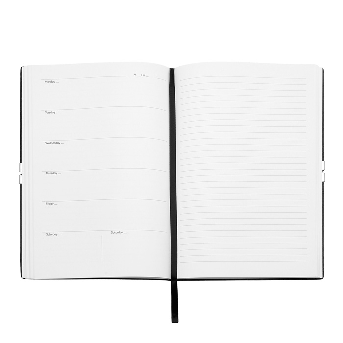 Блокнот А5 Iconic Black Agenda, чёрный
