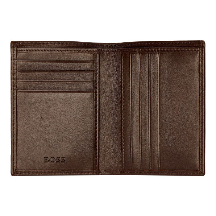 Футляр для кредитных карт Classic Smooth Brown, тёмно-коричневый