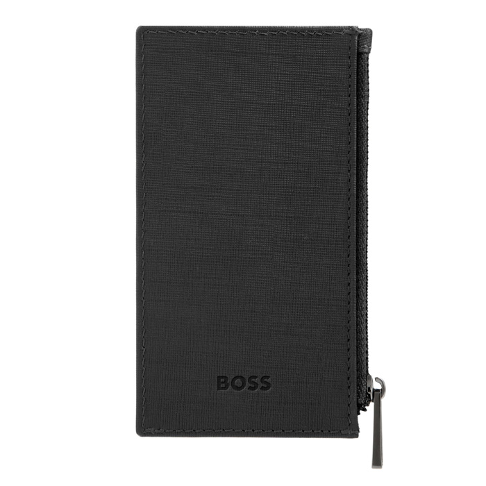 Футляр для кредитных карт Double B Saffiano Black, чёрный