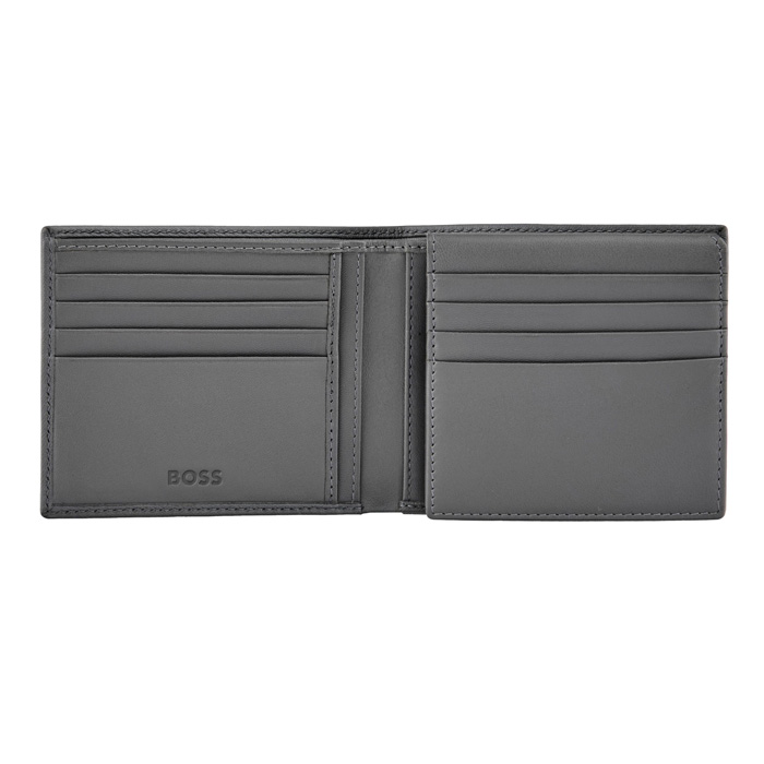 Кошелек Double B Saffiano Grey, серый