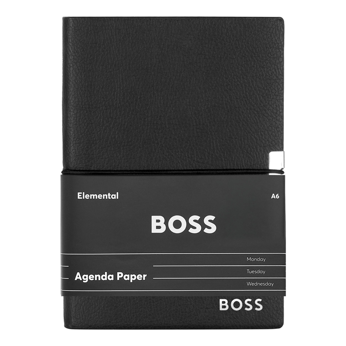 Блокнот А6 Elegance Storyline Black Agenda, чёрный