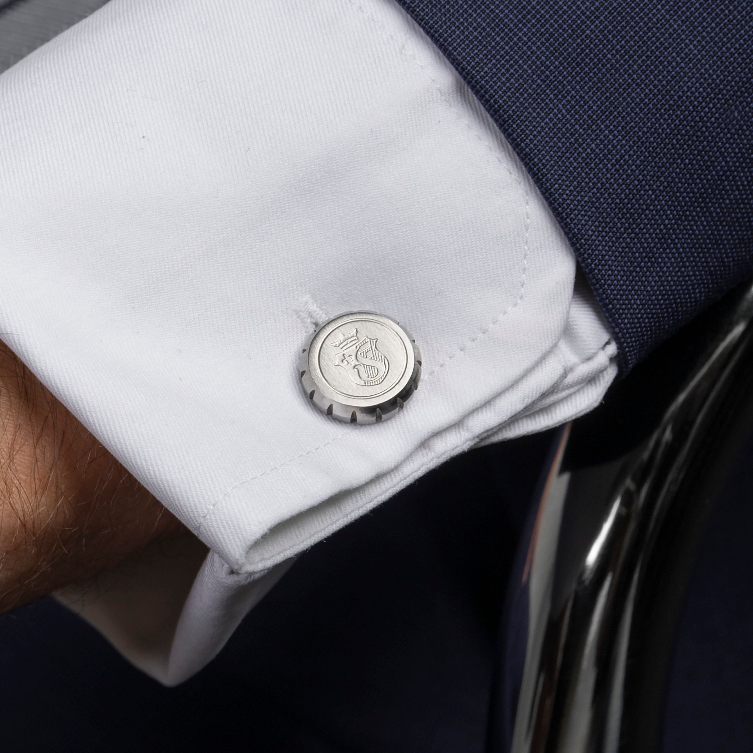 Запонки Chronobike Matt Chrome