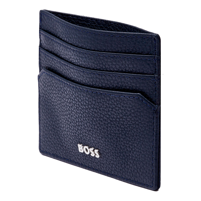 Футляр для кредитных карт Classic Grained Navy, тёмно-синий