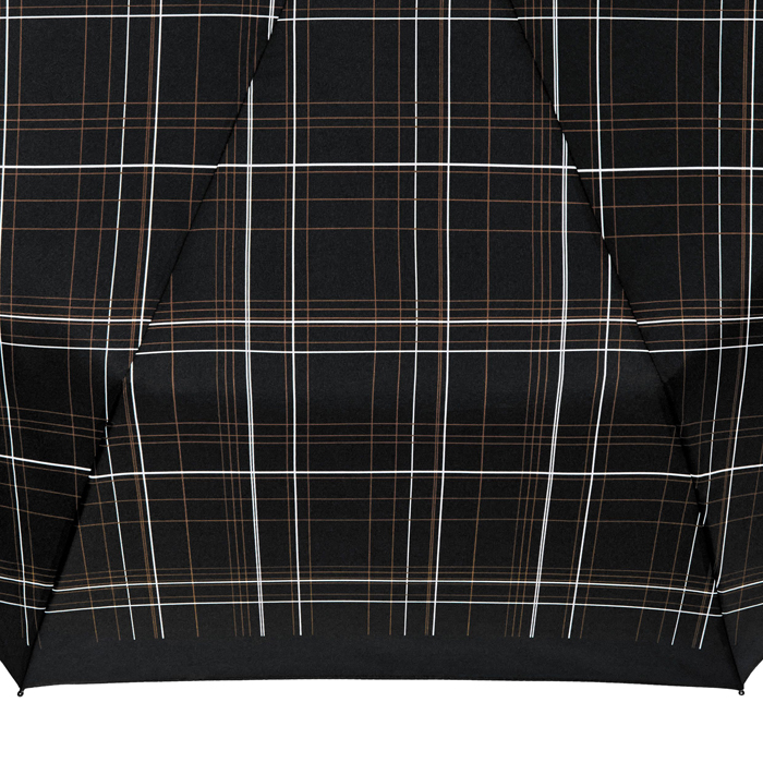 Складной зонт Checkered Black, чёрный