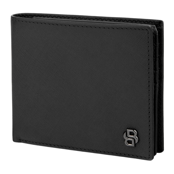 Кошелек Double B Saffiano Black, чёрный