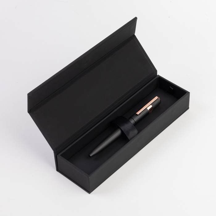 Ручка шариковая Gear Pinstripe Black / Rosegold, чёрный