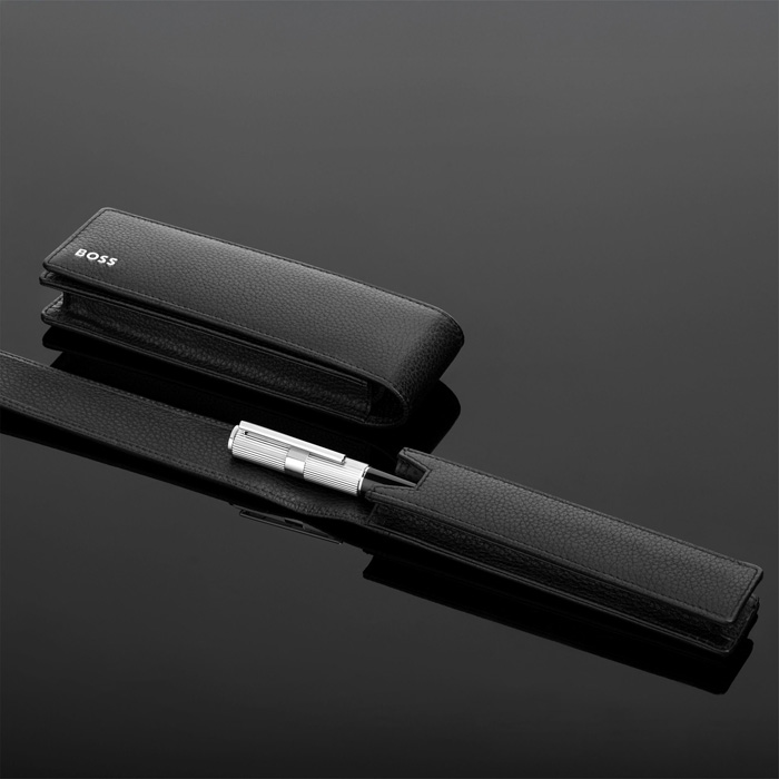 Футляр для письменных принадлежностей Classic Grained Black, чёрный
