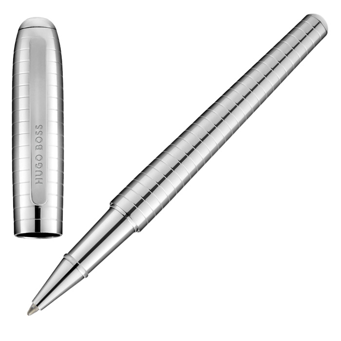 Ручка-роллер Contour Soft Bauhaus Chrome, пастельный серый