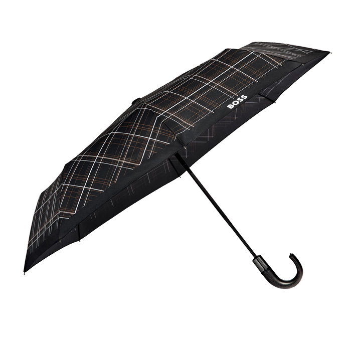 Складной зонт Checkered Black, чёрный