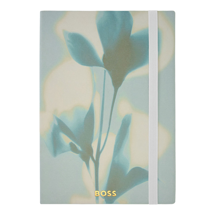 Блокнот А5 Holographic Flower Light Green Lined, пастельный зелёный