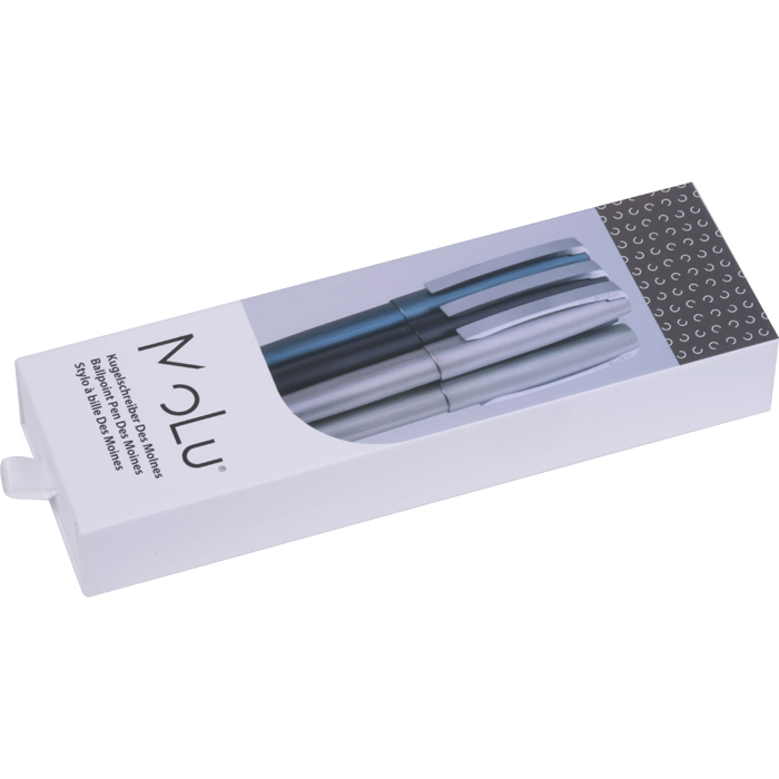 Ручка шариковая металлическая, чёрный, MoLu