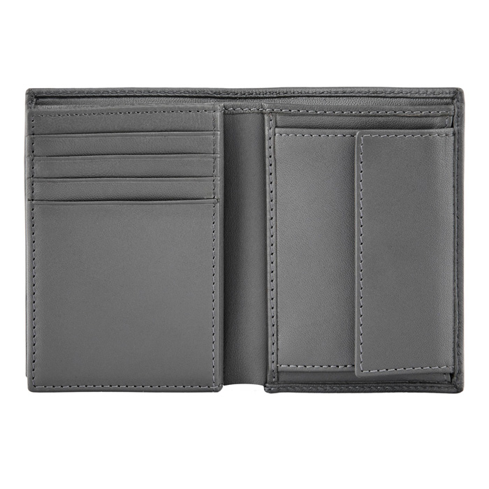 Футляр для кредитных карт Double B Saffiano Grey, серый