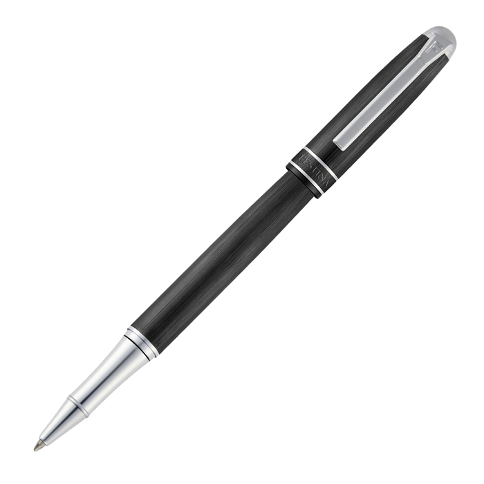 Ручка-роллер Classicals Brushed Black & Chrome, чёрный