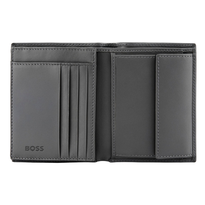 Кошелек Double B Saffiano Grey, серый