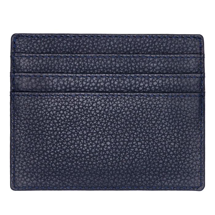 Футляр для кредитных карт Classic Grained Navy, тёмно-синий