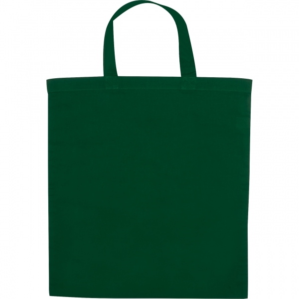 Сумка из хлопка с короткими ручками BREGENZ, тёмно-зелёный