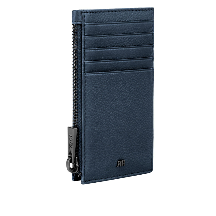 Футляр для кредитных карт Jefferson Dusk Blue на молнии
