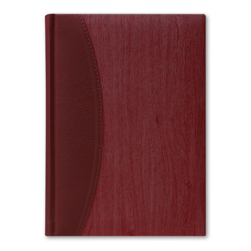 Ежедневник недатир. А5, Тоскана, бордовый