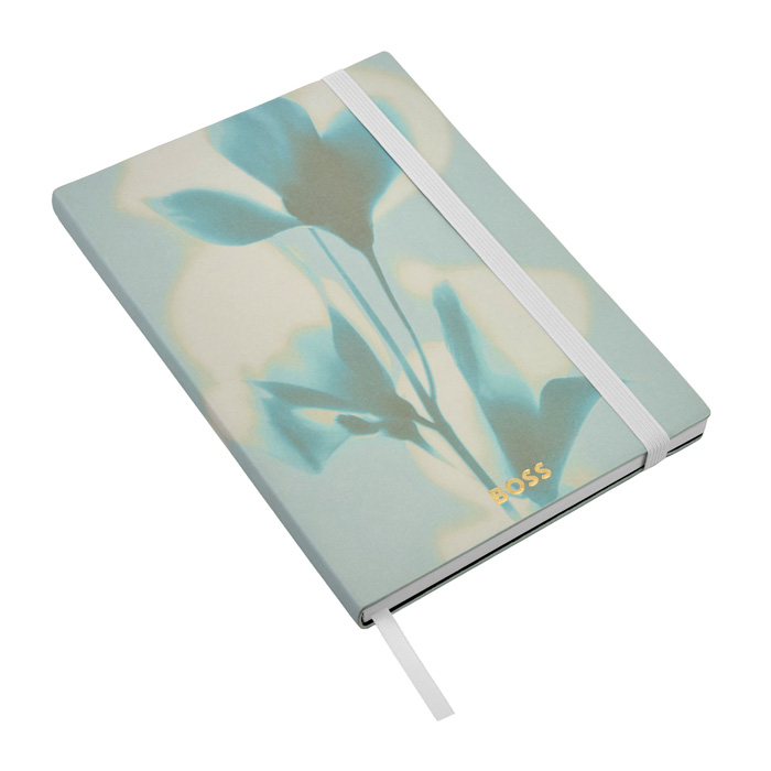Блокнот А5 Holographic Flower Light Green Lined, пастельный зелёный