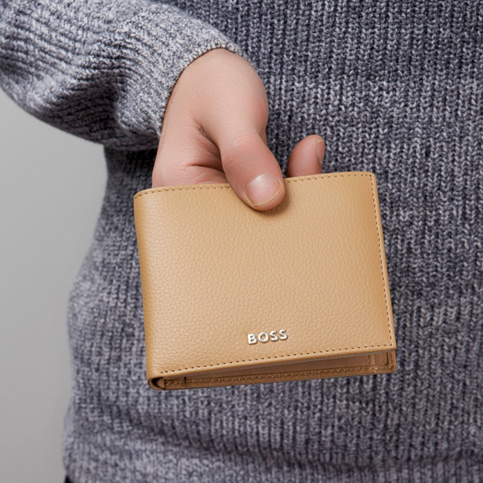 Кошелек Classic Grained Camel, пастельный коричневый