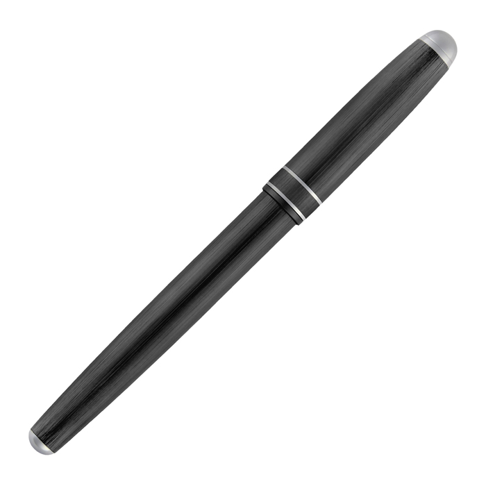 Ручка-роллер Classicals Brushed Black & Chrome, чёрный