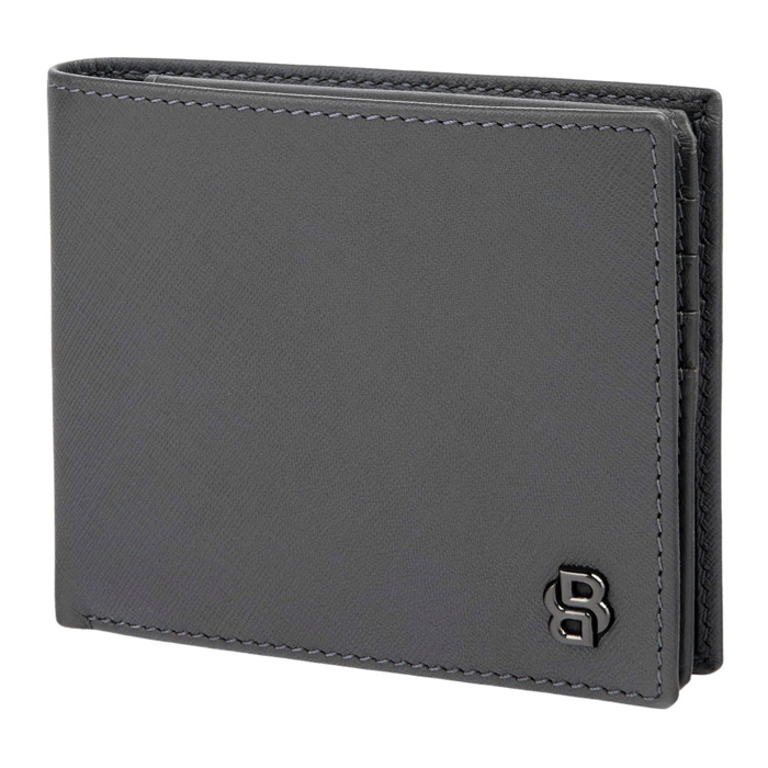 Кошелек Double B Saffiano Grey, серый