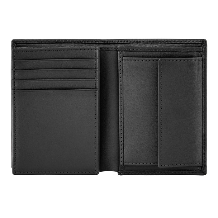 Футляр для кредитных карт Double B Saffiano Black, чёрный