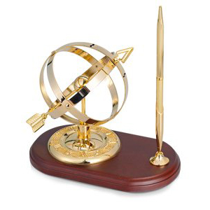 Настольный прибор «Колхида» с солнечными часами и ручкой
