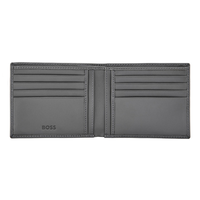 Кошелек Double B Saffiano Grey, серый
