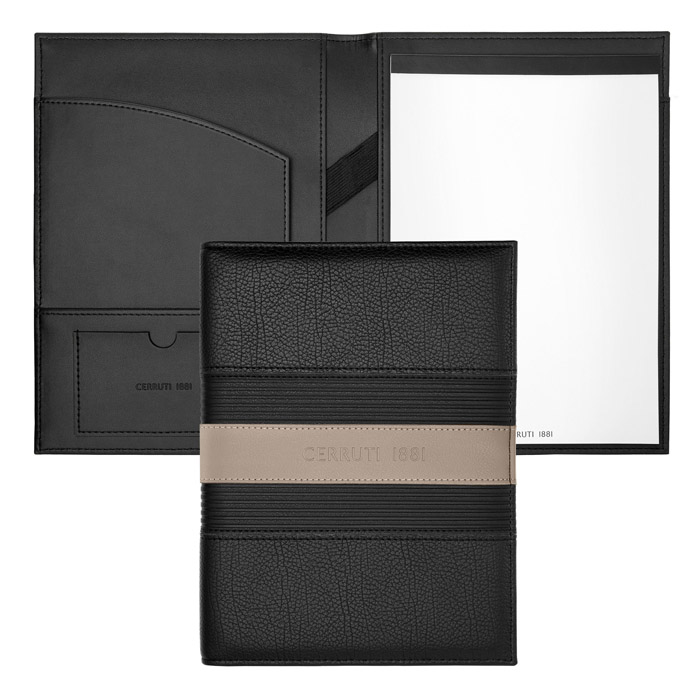Папка формата А5 Delano Taupe & Black
