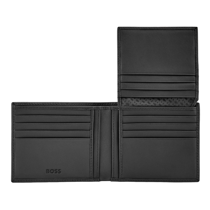 Кошелек Double B Saffiano Black, чёрный