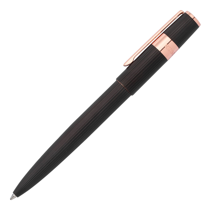 Ручка шариковая Gear Pinstripe Black / Rosegold, чёрный