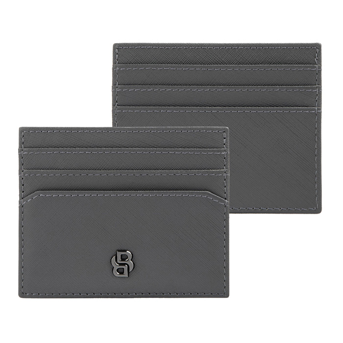 Футляр для кредитных карт Double B Saffiano Grey, серый