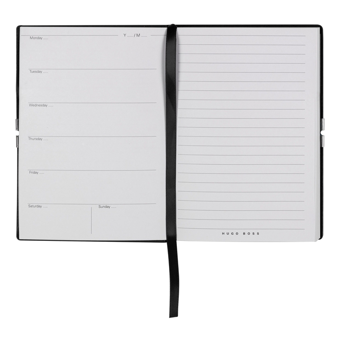 Блокнот А6 Elegance Storyline Black Agenda, чёрный