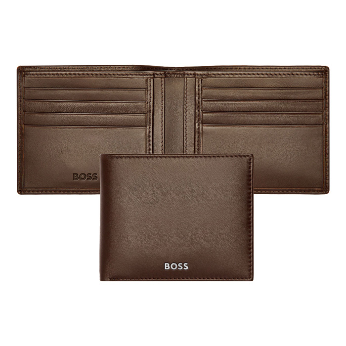 Кошелек Classic Smooth Brown, тёмно-коричневый